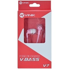 Imagem do FONE DE OUVIDO COM MICROFONE VBASS V7 - ROSA - VINIK