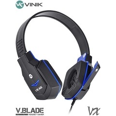 HEADSET GAMER V BLADE LINHA VX PRETO E AZUL - VINIK