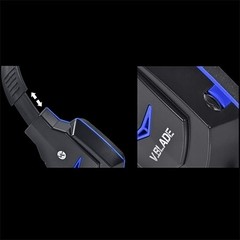 HEADSET GAMER V BLADE LINHA VX PRETO E AZUL - VINIK