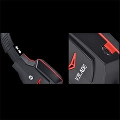 HEADSET GAMER V BLADE LINHA VX PRETO E VERMELHO - VINIK