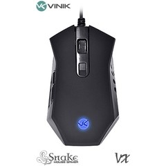 MOUSE OPTICO 1600 DPI VX GAMER SNAKE LED AZUL - VINIK