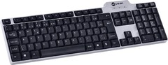 TECLADO USB ABNT2 COM 107 TECLAS PRETO/PRATA KS31 - comprar online