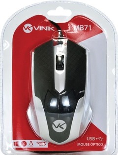 MOUSE ÓPTICO USB MB71 1200DPI PRETO/PRATA - loja online