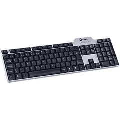 TECLADO PS2 ABNT2 COM 107 TECLAS PRETO/PRATA KS31 - VINIK - comprar online