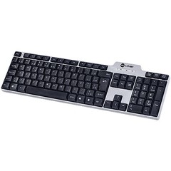 TECLADO PS2 ABNT2 COM 107 TECLAS PRETO/PRATA KS31 - VINIK na internet