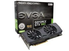 GEFORCE EVGA GTX ENTUSIASTA NVIDIA GTX 980 SUPERCLOCKED ACX 2.0 4GB DDR5 256 BIT 7010MHZ 1266MHZ 2048 CUDA CORES DVI HDMI DP