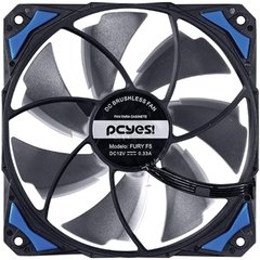 COOLER FAN PARA GABINETE 120MM FURY F5 LED AZUL - F5120LDAZ - Preech Informática - Informática e suas tecnologias