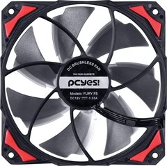 COOLER FAN PARA GABINETE 120MM FURY F5 LED VERMELHO - F5120LDVM - Preech Informática - Informática e suas tecnologias