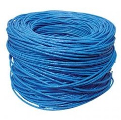 CABO LAN UTP 4X24 AWG CAIXA COM 300 M AZUL 100% COBRE CAT5E - IFE