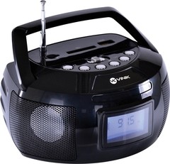 MINI RÁDIO PORTÁTIL BOOMBOX COM USB/SD/AUX 6W RMS - RP100 - PRETO - comprar online