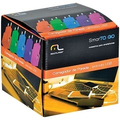 CARREGADOR DE PAREDE SMARTOGO USB CB080 SORTIDOS SEM OPÇÃO DE COR - MULTILASER - Preech Informática - Informática e suas tecnologias