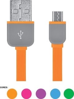 CABO FLAT MICRO USB 5 PIN WI298 SORTIDOS SEM OPÇÃO DE COR na internet