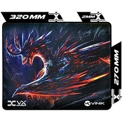 MOUSE PAD VX GAMER VINIK DRAGON - 320X270X2MM - VINIK - Preech Informática - Informática e suas tecnologias