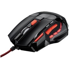 MOUSE ÓPTICO XGAMER FIRE BUTTON USB 2400DPI PRETO E VERMELHO MO236 - MULTILASER - comprar online