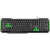 TECLADO MULTIMIDIA GAMER TECLAS VERDES USB TC201 - MULTILASER