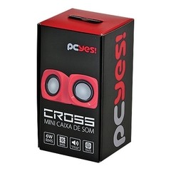 CAIXA DE SOM CROSS 6W RMS VERMELHO - PCYES