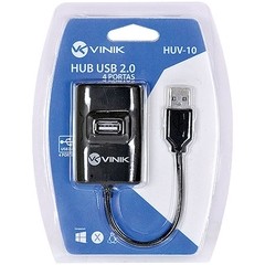 HUB USB 2.0 COM 4 PORTAS HUV-10 - VINIK - Preech Informática - Informática e suas tecnologias