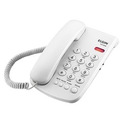 TELEFONE COM FIO TCF 2000 B - CHAVE DE BLOQUEIO - INDICAÇÃO LUMINOSA DE CHAMADA - COR BRANCO - ELGIN