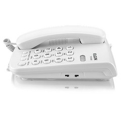 TELEFONE COM FIO TCF 2000 B - CHAVE DE BLOQUEIO - INDICAÇÃO LUMINOSA DE CHAMADA - COR BRANCO - ELGIN - Preech Informática - Informática e suas tecnologias