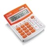 CALCULADORA DE MESA VISOR - ALIMENTAÇÃO SOLAR E BATERIA - BLISTER MV4128 LARANJA - ELGIN