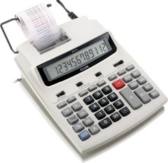 CALCULADORA COM BOBINA 12 DIGITOS, IMPRESSÃO BICOLOR E DISPLAY LCD MR-6125 BRANCA