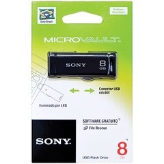 PEN DRIVE SONY RETRÁTIL PRETO 8GB USM8GR - SONY