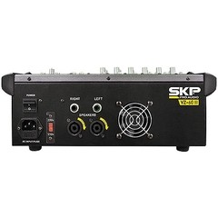 MESA DE SOM AMPLIFICADA 6 CANAIS 400W COM MP3, ENTRADA USB , COM EFEITOS VZ-60A II - comprar online