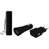 KIT 3X1 POWER BANK + CARREGADOR DE PAREDE + CARREGADOR AUTOMOTIVO 12V CB081 - MULTILASER