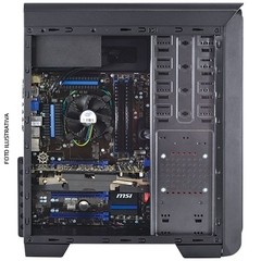 GABINETE MIDTOWER VX GAMING HUNTER PRETO, FAN FRONTAL 120MM LED AZUL, USB 3.0 E JANELA ACRÍLICA - VINIK - loja online