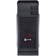 GABINETE MIDTOWER VX GAMING HUNTER PRETO, FAN FRONTAL 120MM LED VERMELHO, USB 3.0 E JANELA ACRÍLICA - VINIK - comprar online