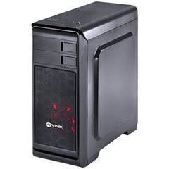 GABINETE MIDTOWER VX GAMING HUNTER PRETO, FAN FRONTAL 120MM LED VERMELHO, USB 3.0 E JANELA ACRÍLICA - VINIK na internet