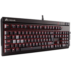 TECLADO GAMER MECANICO STRAFE CHERRY MX RED LED VERMELHO - CH-9000088-BR - CORSAIR