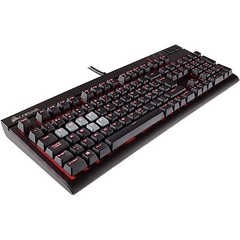 TECLADO GAMER MECANICO STRAFE CHERRY MX RED LED VERMELHO - CH-9000088-BR - CORSAIR na internet