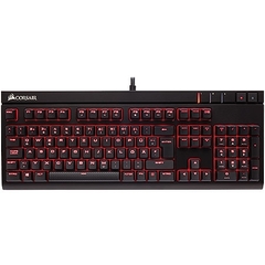 TECLADO GAMER MECANICO STRAFE CHERRY MX RED LED VERMELHO - CH-9000088-BR - CORSAIR - Preech Informática - Informática e suas tecnologias