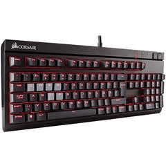 TECLADO GAMER MECANICO STRAFE CHERRY MX RED LED VERMELHO - CH-9000088-BR - CORSAIR - loja online