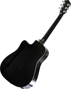 VIOLÃO FOLK ELETROACÚSTICO CUTAWAY URBAN AÇO PRETO COM AFINADOR EQUALIZADOR E TENSOR VCW41EA - Preech Informática - Informática e suas tecnologias