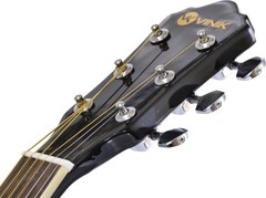 VIOLÃO FOLK ELETROACÚSTICO CUTAWAY URBAN AÇO PRETO COM AFINADOR EQUALIZADOR E TENSOR VCW41EA - loja online