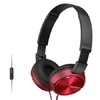 FONE DE OUVIDO HEADPHONE DOBRÁVEL VERMELHO - MDR-ZX310AP/R - SONY