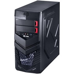 GABINETE GAMER VULCAN V2 PRETO COM LED BRANCO - VINIK na internet