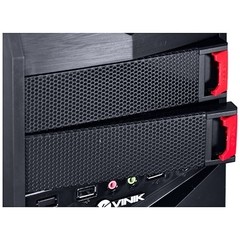 GABINETE GAMER VULCAN V2 PRETO COM LED BRANCO - VINIK - comprar online