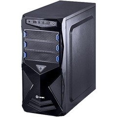 GABINETE MIDTOWER VX GAMING STORM V2 PRETO COM DETALHES EM AZUL - VINIK na internet