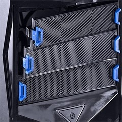 GABINETE MIDTOWER VX GAMING STORM V2 PRETO COM DETALHES EM AZUL - VINIK - comprar online