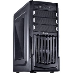 GABINETE MIDTOWER VX GAMING THUNDER V2 PRETO FAN FRONTAL 120MM LED BRANCO, USB 3.0 E JANELA ACRÍLICO - VINIK