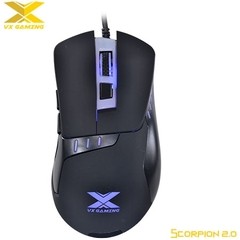 MOUSE ÓPTICO VX GAMING SCORPION 2.0 3200 DPI AJUSTÁVEL E 06 BOTÕES PRETO - VINIK