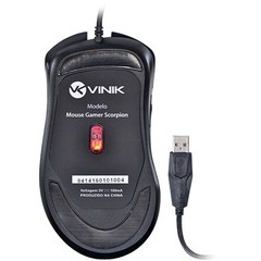 MOUSE ÓPTICO VX GAMING SCORPION 2.0 3200 DPI AJUSTÁVEL E 06 BOTÕES PRETO - VINIK