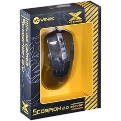 MOUSE ÓPTICO VX GAMING SCORPION 2.0 3200 DPI AJUSTÁVEL E 06 BOTÕES PRETO - VINIK - comprar online