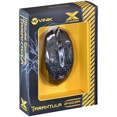 MOUSE ÓPTICO VX GAMING TARANTULA 2400 DPI AJUSTÁVEL E 06 BOTÕES PRETO - VINIK - comprar online