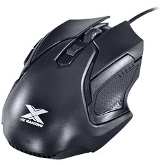 MOUSE ÓPTICO VX GAMING WASP ERGONÔMICO 2400 DPI AJUSTÁVEL E 06 BOTÕES PRETO - VINIK - comprar online