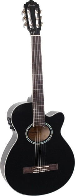 VIOLÃO ELÉTRICO NYLON CUTAWAY GNF-1R CEQ BK PRETO,COM EQUALIZADOR 3 BANDAS E AFINADOR