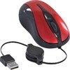 MOUSE ÓPTICO RETRÁTIL 800 DPI MR40 PRETO / VERMELHO